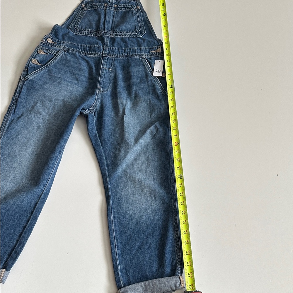 Gap Slouchy Relaxed Denim Overalls Size XS Petite - Picture 13 of 16
